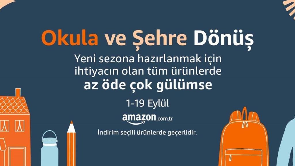 Amazon.com.tr'de 2 Eylül'de Başlayan 14 Günlük 'Şehre Dönüş Fırsatları' İndirimleri