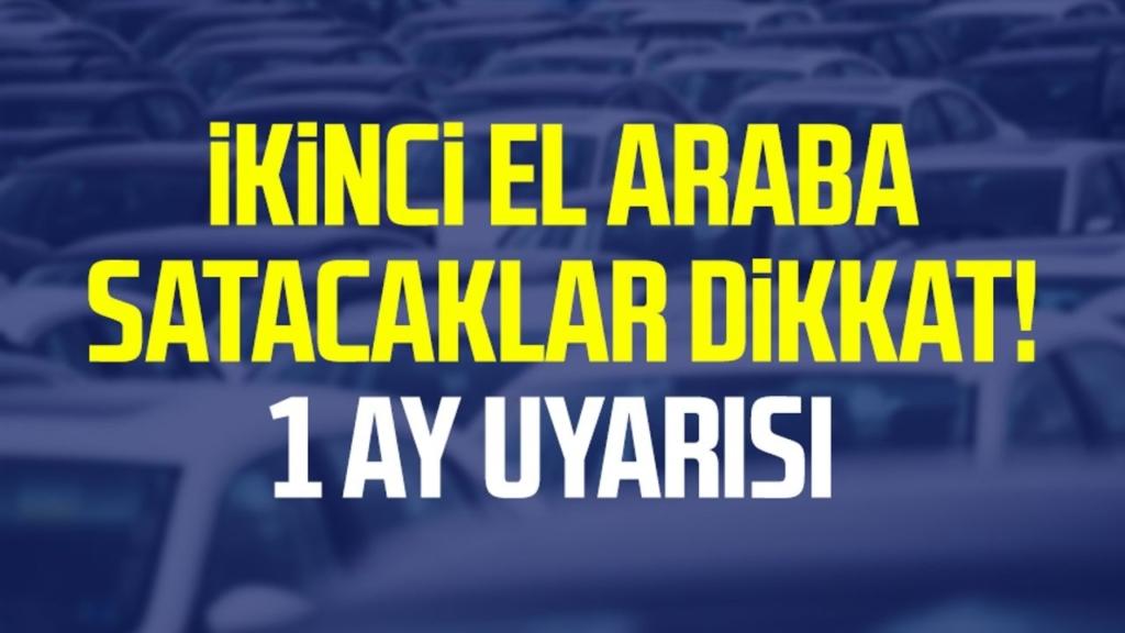 İkinci El Araba Satmayı Planlıyorsanız Dikkat! 1 Ay Daha Bekleyin, Fiyatlar Artabilir