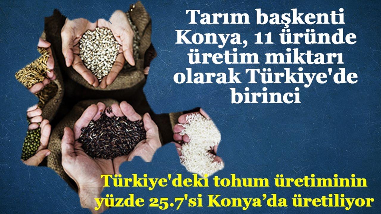 Konya Tarım Lideri: 11 Üründe Türkiye'de Birinci!