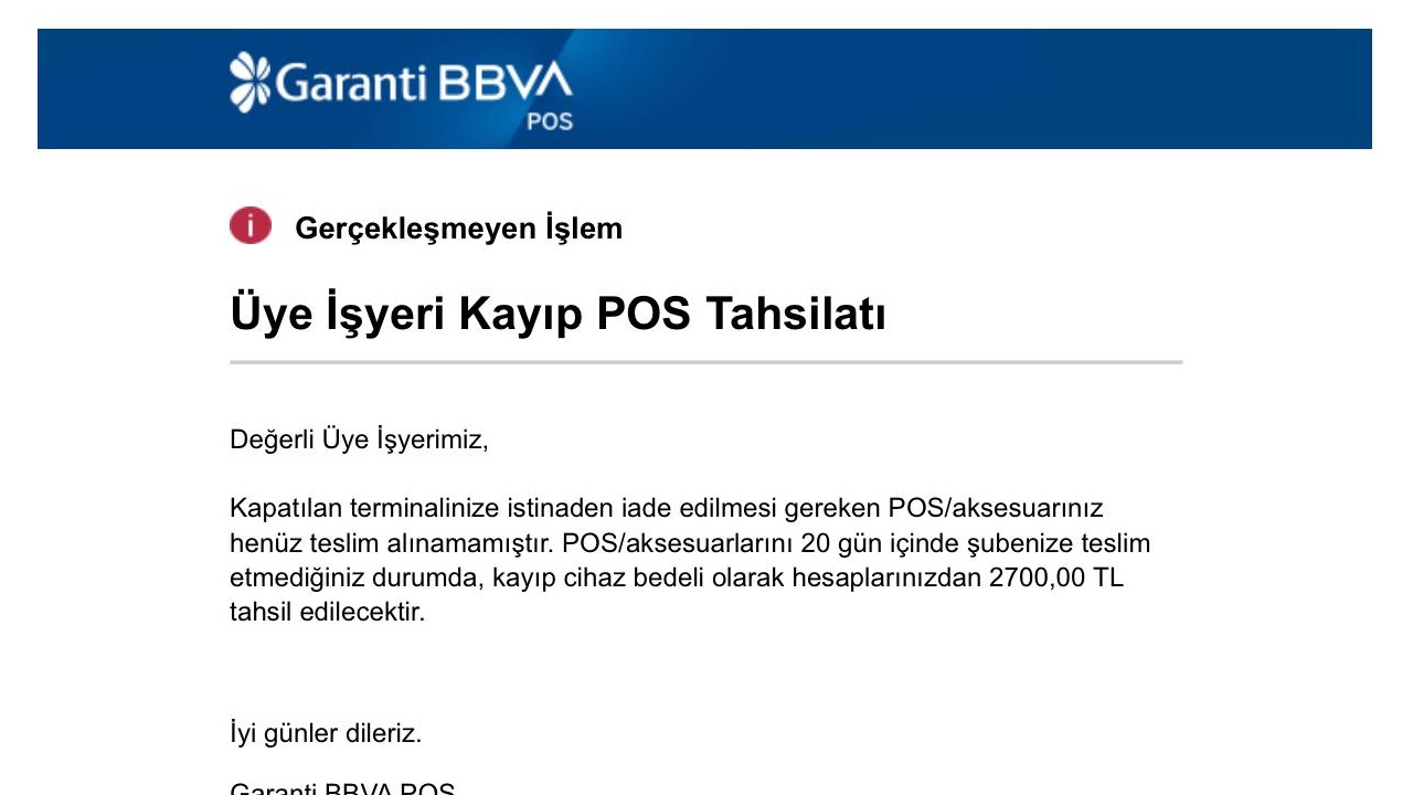 Garanti BBVA, İşletmelere Yeni Nesil E-Fatura POS Sunuyor: Tek Cihazda Her Şey!