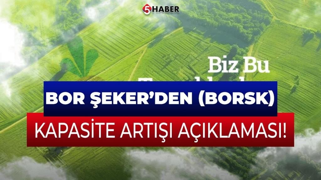 Bor Şeker'den 8 Milyon Euro'luk Yatırım: Şeker Üretimi Arttırılıyor!