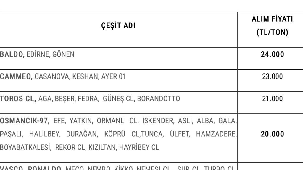 TMO 2024 Çeltik Alım Fiyatlarını Açıkladı: 31.000 TL'ye Kadar Ödeme!