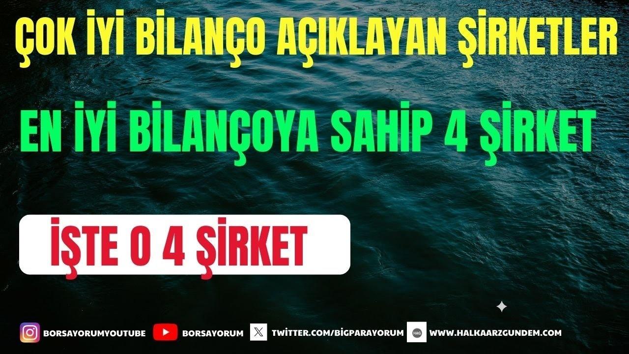 4 Şirket Bilanço Açıkladı: Piyasalarda Son Durum