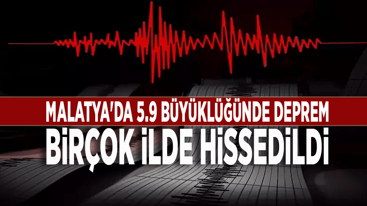 Malatya'da 5.9 Büyüklüğünde Deprem: Vatandaşlar Panikledi