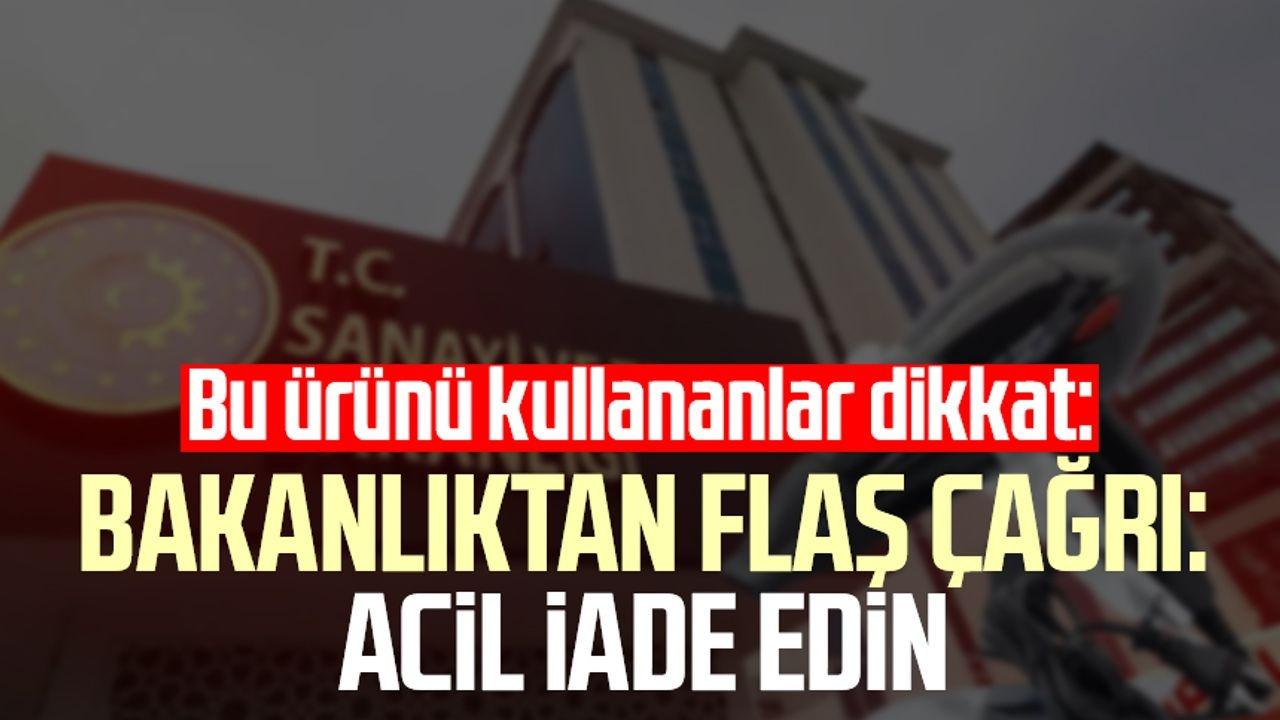 Bakanlık Uyarıyor! 100.000'den Fazla Kişiyi Etkileyen Ürün İçin Acil İade Çağrısı