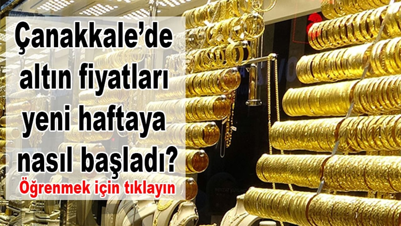 Altın Fiyatları Haftaya Düşüşle Başladı: Çeyrek Altın 4.970 TL, Gram Altın 2.922 TL