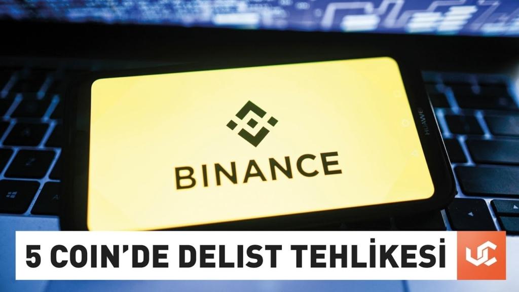 Binance 5 Altcoine 'İzleme Etiketi' Ekledi: Delist Riski Var!