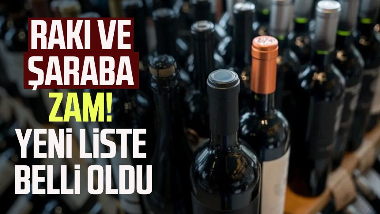 Rakı ve Şarap Fiyatlarında 'a Varan Zam! Alkol Severler İçin Kötü Haber