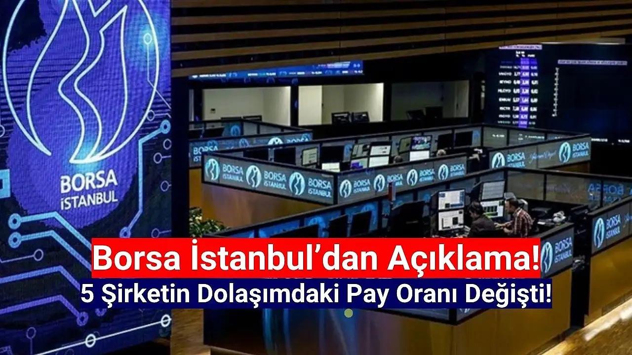 5 Hissede Fiili Dolaşım Oranı Değişiyor