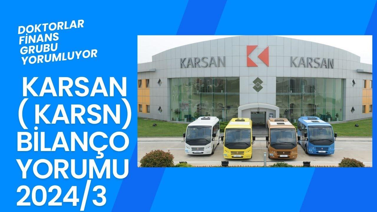 Karsan Otomotiv 2024 3. Çeyrekte 557,6 Milyon TL Zarar Açıkladı