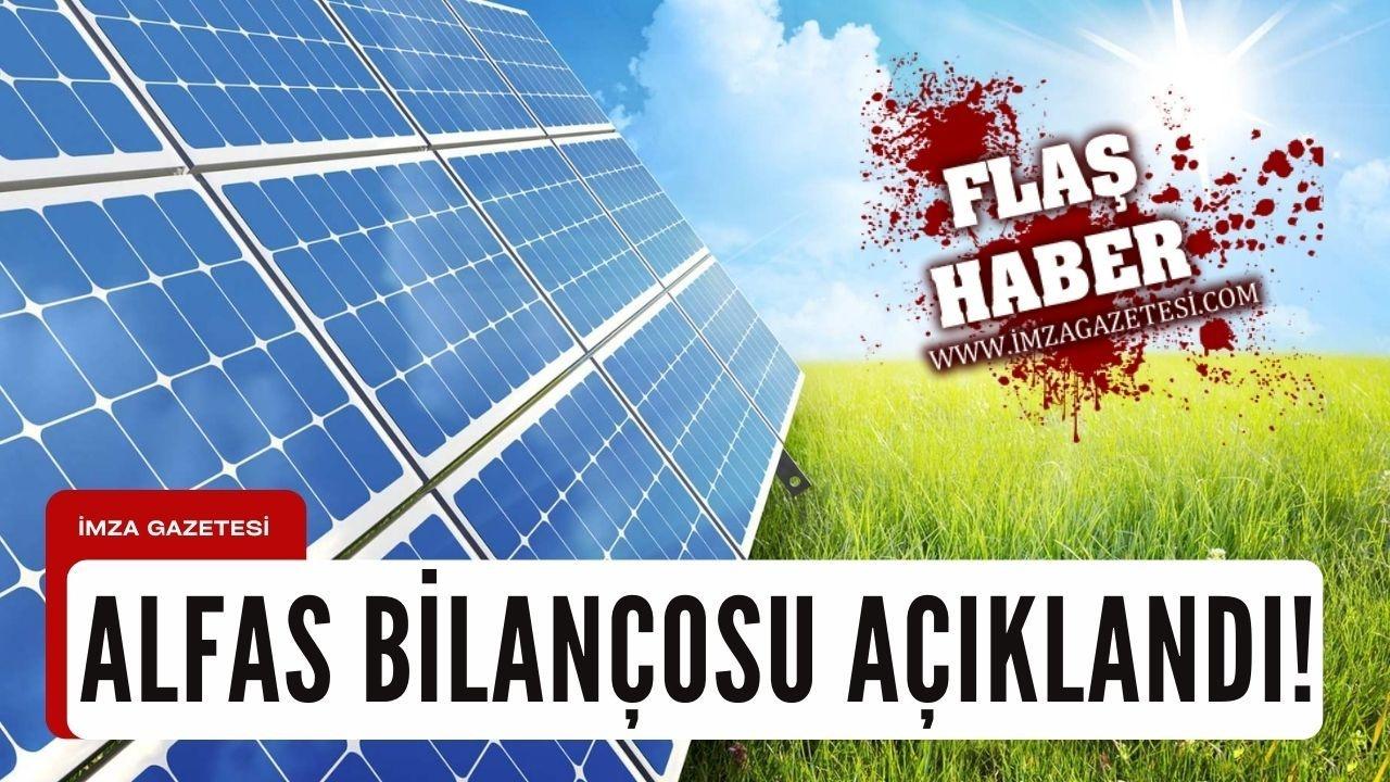 Alfa Solar Enerji'nin 2024 3. Çeyrek Bilançosu: Hasılat Düştü