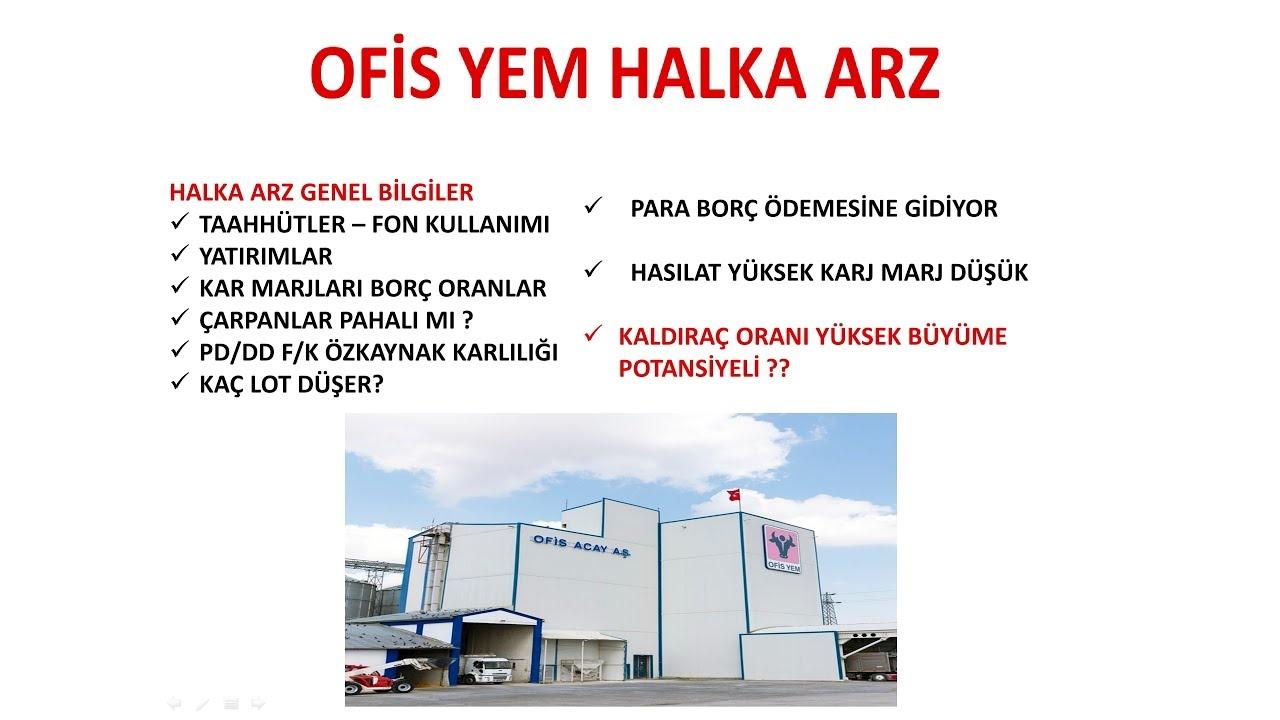 Ofis Yem (OFSYM): 2.52 Milyar TL Özkaynakla Bedelsiz Potansiyeli