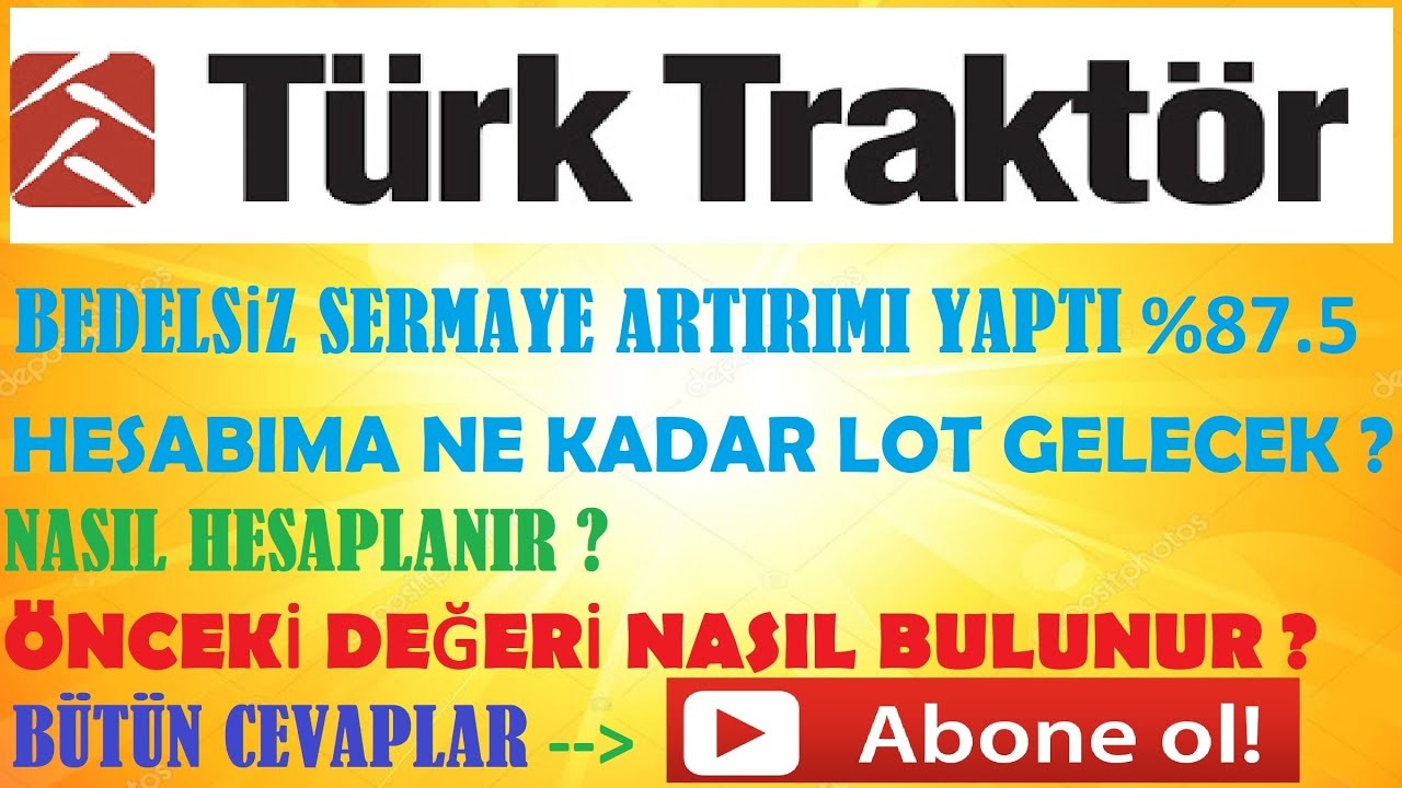 Türk Traktör Bedelsiz Potansiyeli 184 Katına Çıktı!