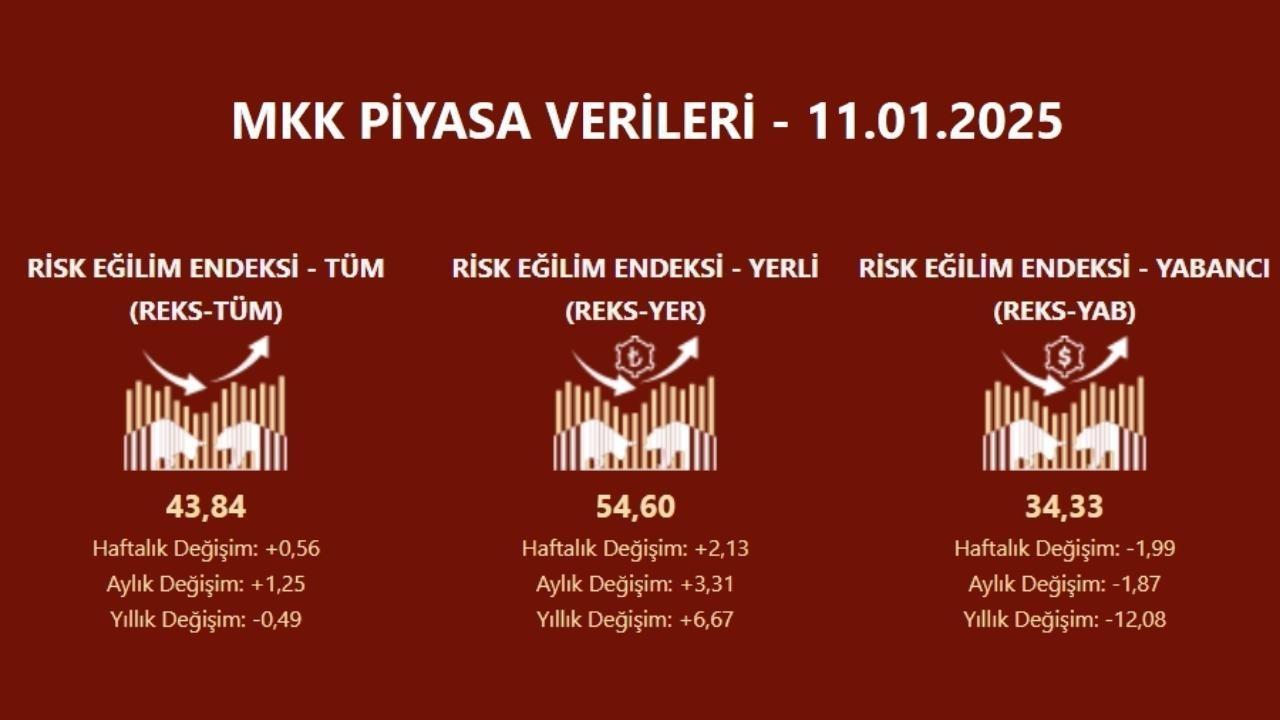 REKS-TÜM 43,84 oldu! Ocak 2025 Risk Eğilim Endeksi verileri açıklandı